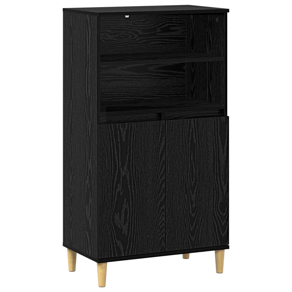 Credenza Rovere Nero 60 x 36 x 110 cm Legno ingegnerizzato 8014920