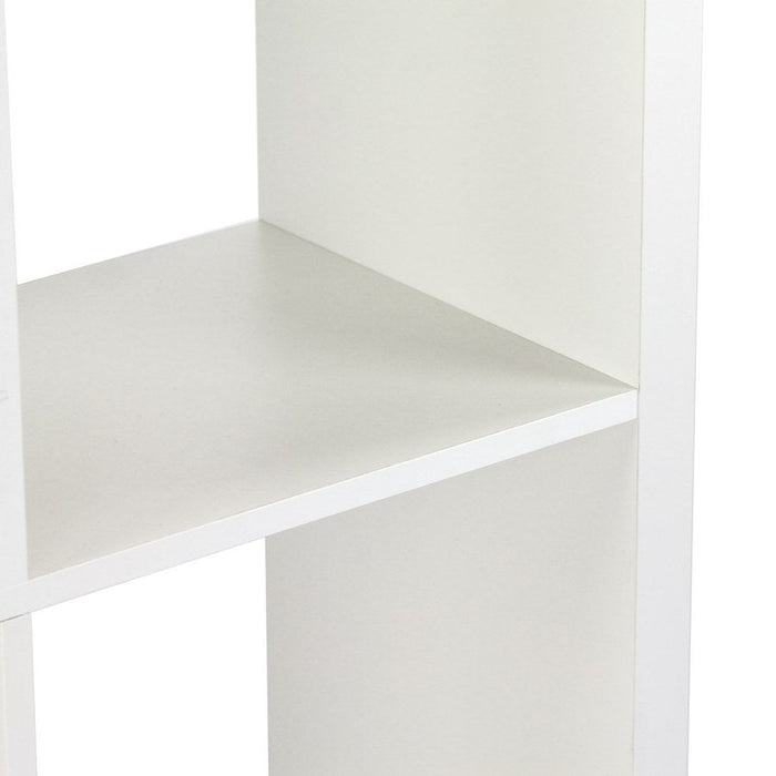 Libreria 8 Ripiani 77x147x30 cm in Legno MDF Bianco Opaco
