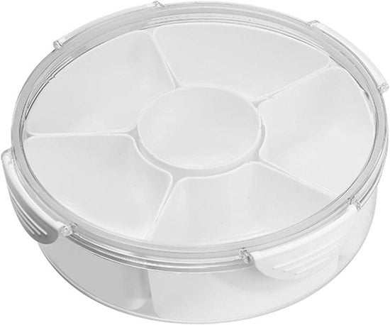 Cassetta di conservazione per snack con coperchio e contenitori per uso domestico e occasioni speciali - Piatto di servizio per snack in plastica - Tavola per frutta per matrimoni e feste di Natale