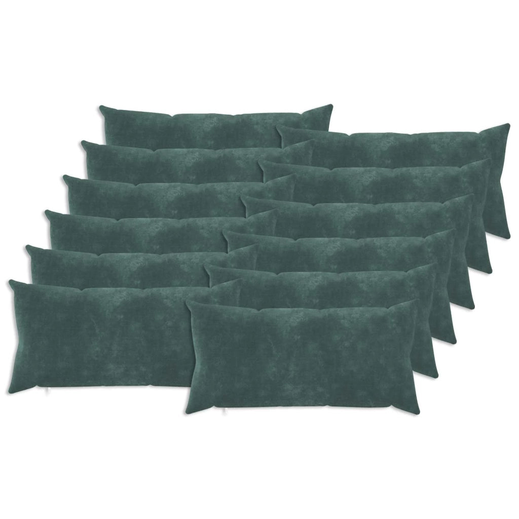Federa 12 pcs HEERLEN Blu mare 40 x 80 cm Fleece in microfibra 909999