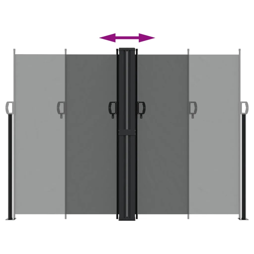 Tenda da Sole Laterale Retrattile Antracite 180x600 cm