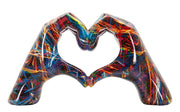 Scultura Lover Psyco 25x7,5x13,5 cm in Resina Multicolor