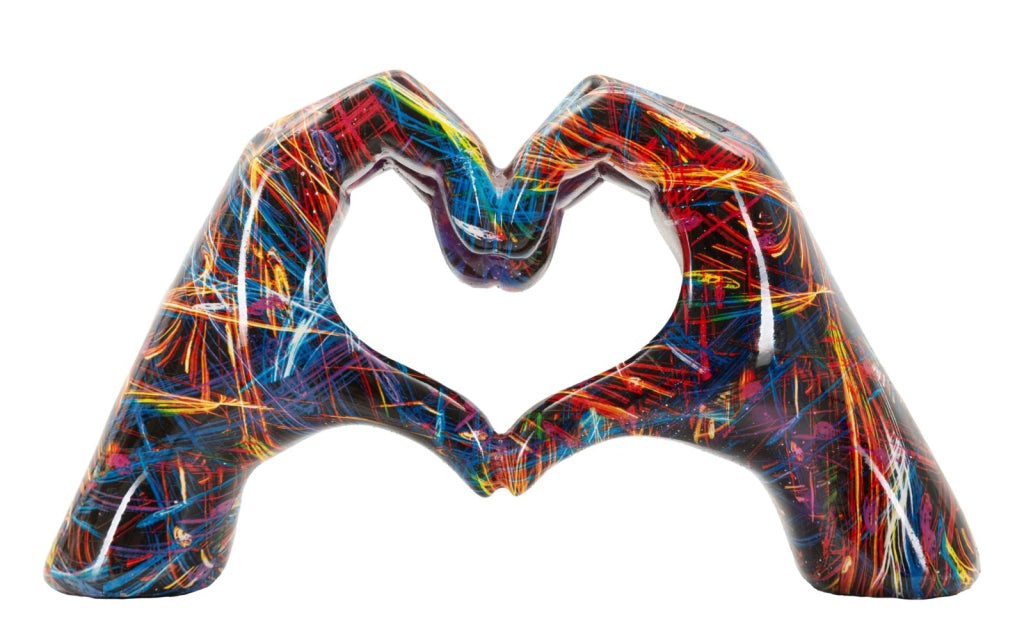Scultura Lover Psyco 25x7,5x13,5 cm in Resina Multicolor
