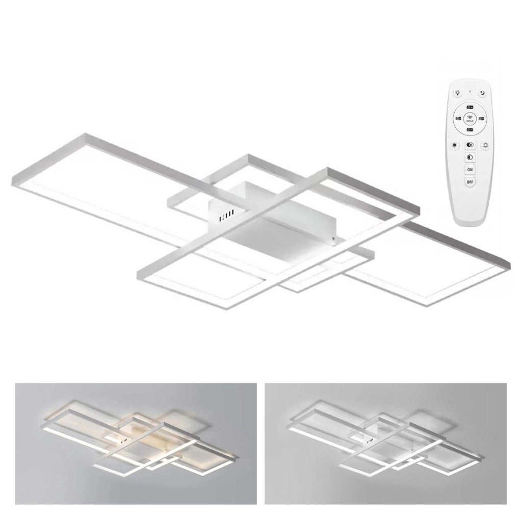 Plafoniera Moderna A Led + Telecomando App660 Bianco