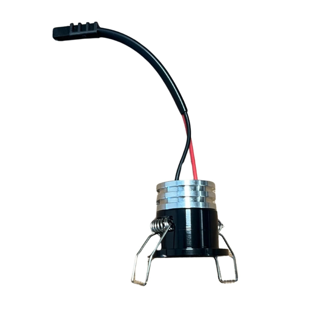 2 Pezzi Mini Faretto Led Da Incasso Rotondo, Carcassa Nera 3000K, 2.5W 220LM 220V, Ø32*29mm, Foro 27mm, Angolo 15° IP20