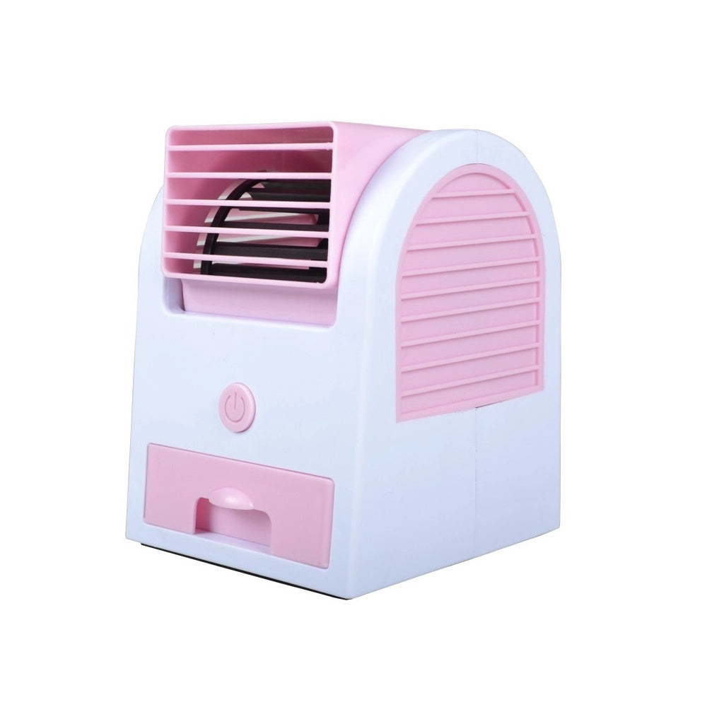 Trade Shop - Mini Condizionatore Climatizzatore Ventilatore Usb Batterie Ghiaccio Aria Fredda -