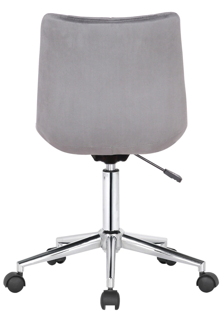 Sedia da ufficio Medford in velluto grigio