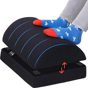 Supporto Ergonomico da Tavolo Regolabile con Cuscino di Spugna di Memoria - Nero