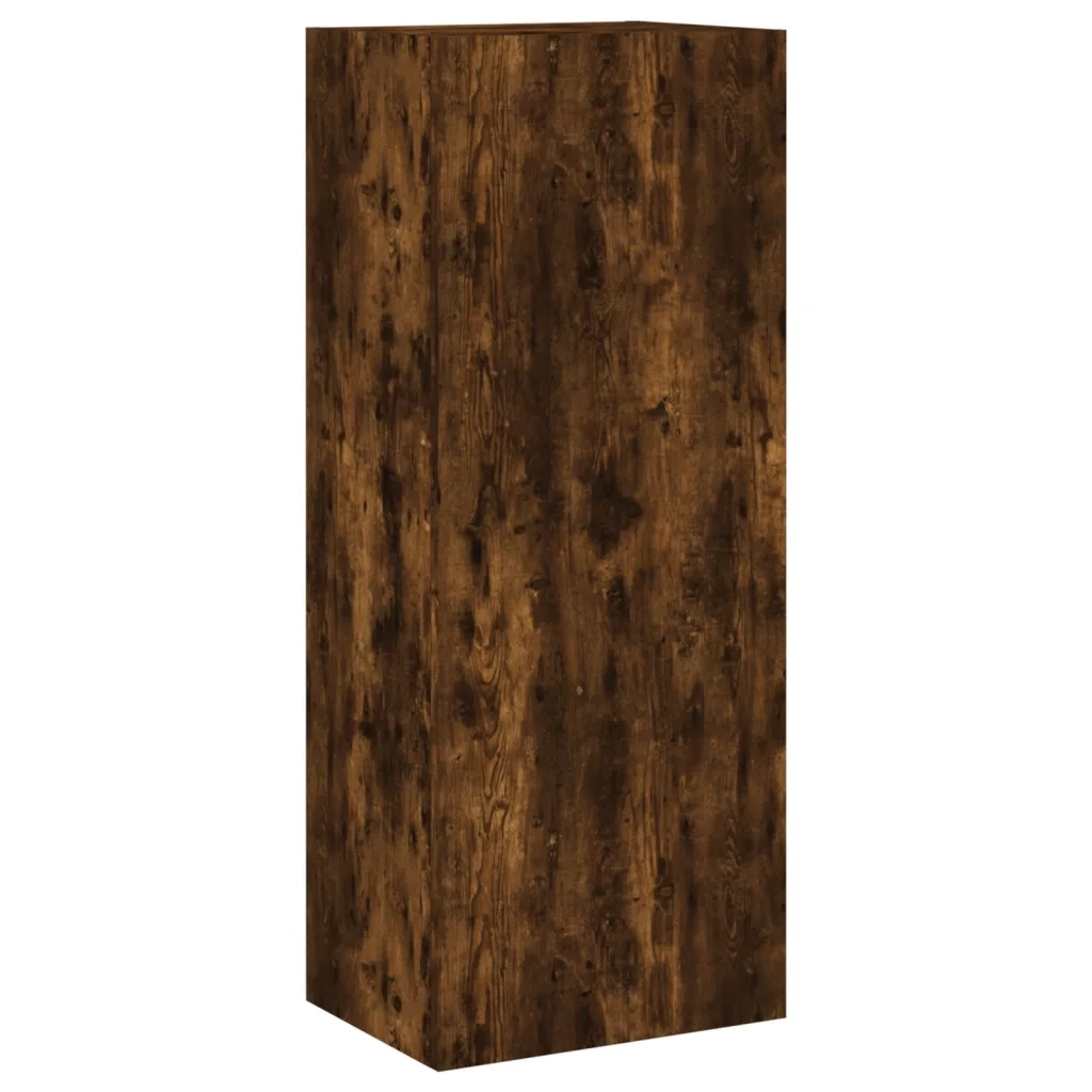 Mobili TV a Muro 5pz | Armadietto TV | Mobile Porta TV Rovere Fumo in Legno Multistrato