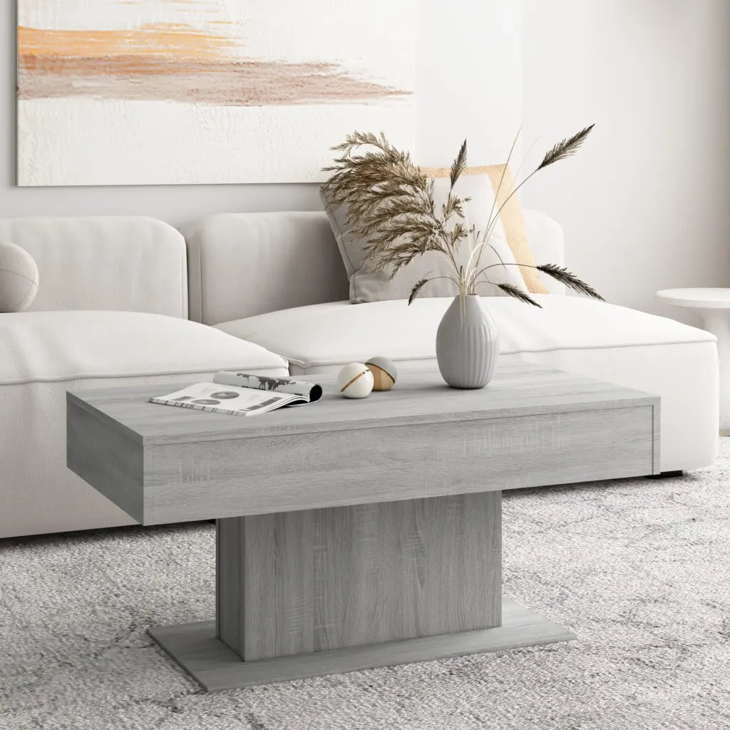 Tavolino da Salotto Grigio Sonoma 96x50x45 cm Legno Multistrato 815835