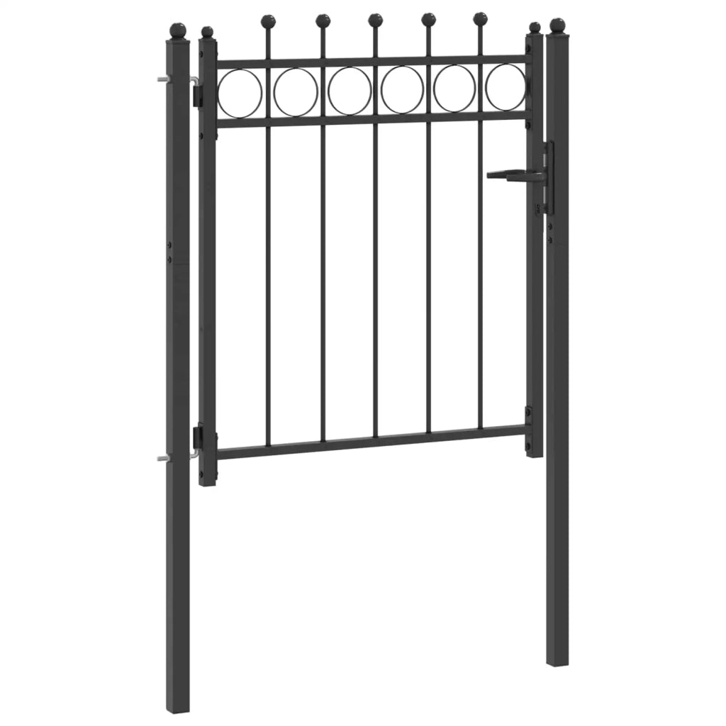 Cancello per recinzione HORST 100 x 100 cm Metallo Nero CFW5876528