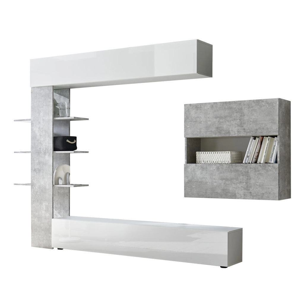 Composizione Living ANDY 1 cemento