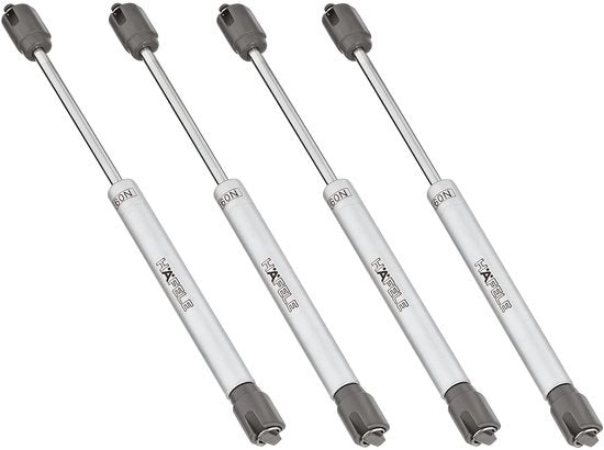 Supporto automatico per coperchi - Coperchio supporto - Chiusura morbida - 120N - Gas di chiusura per armadi - Adatto per porte armadio - 4 pezzi