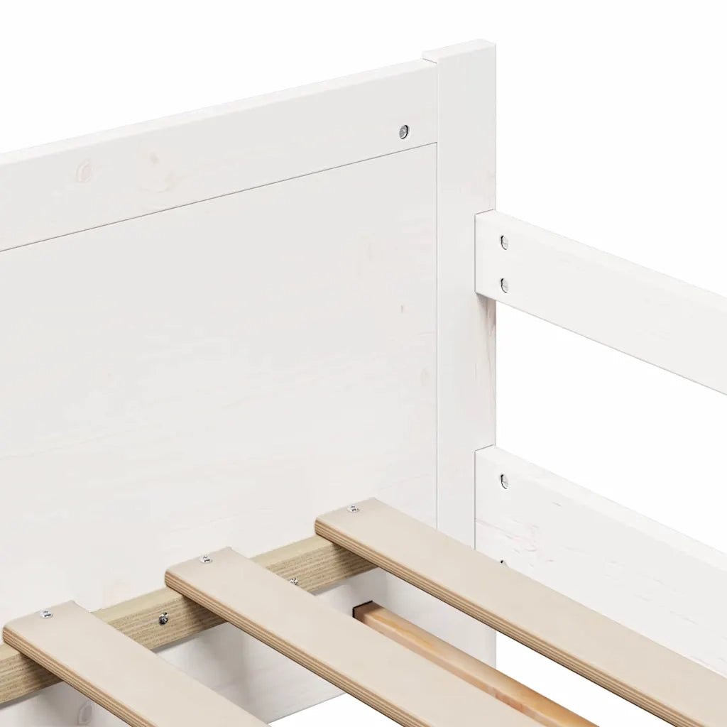 Struttura del letto Bianco 80 x 200 cm Legno multistrato 877210