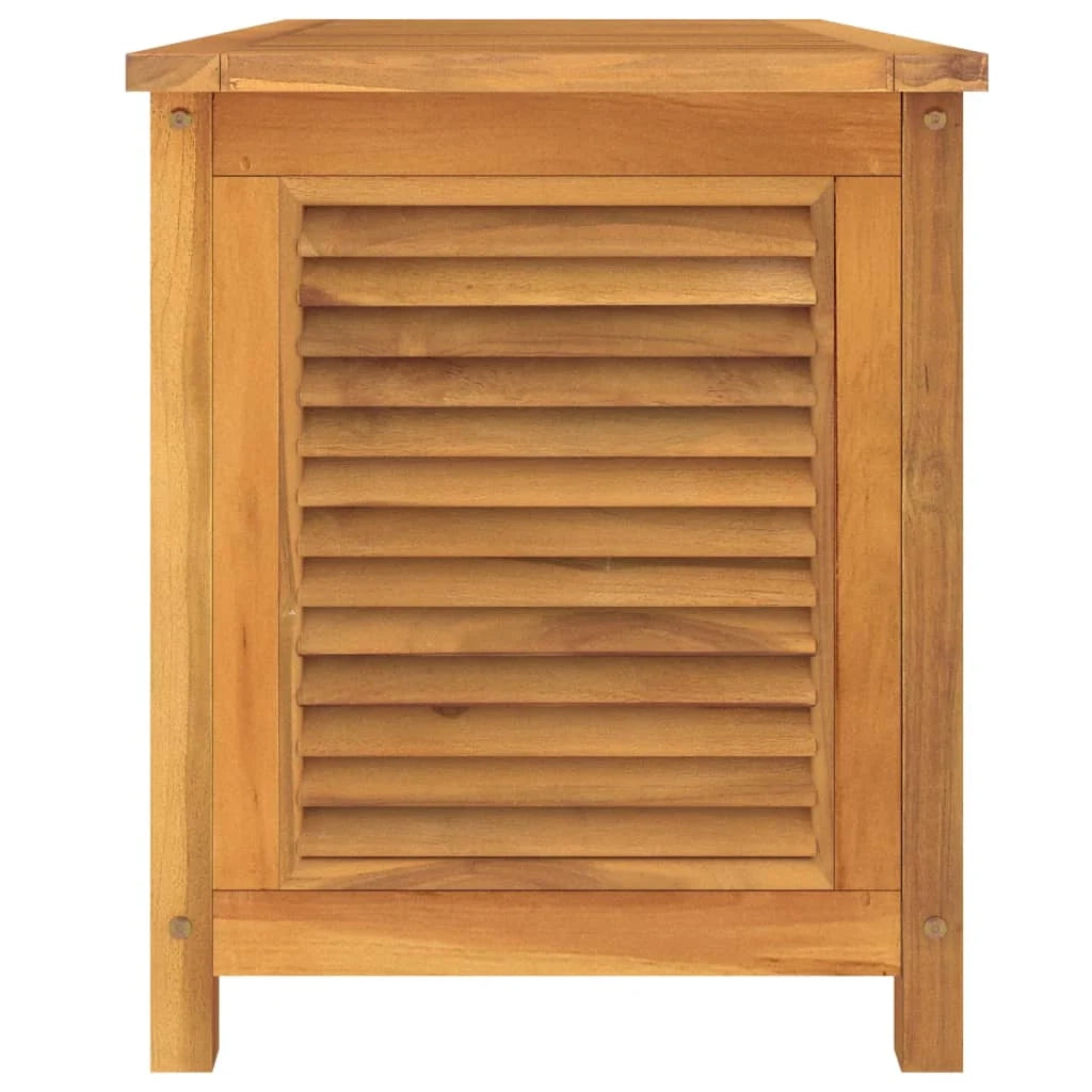 Contenitore e borsa da giardino 114 x 50 x 58 cm in legno massello di teak 02_0013130