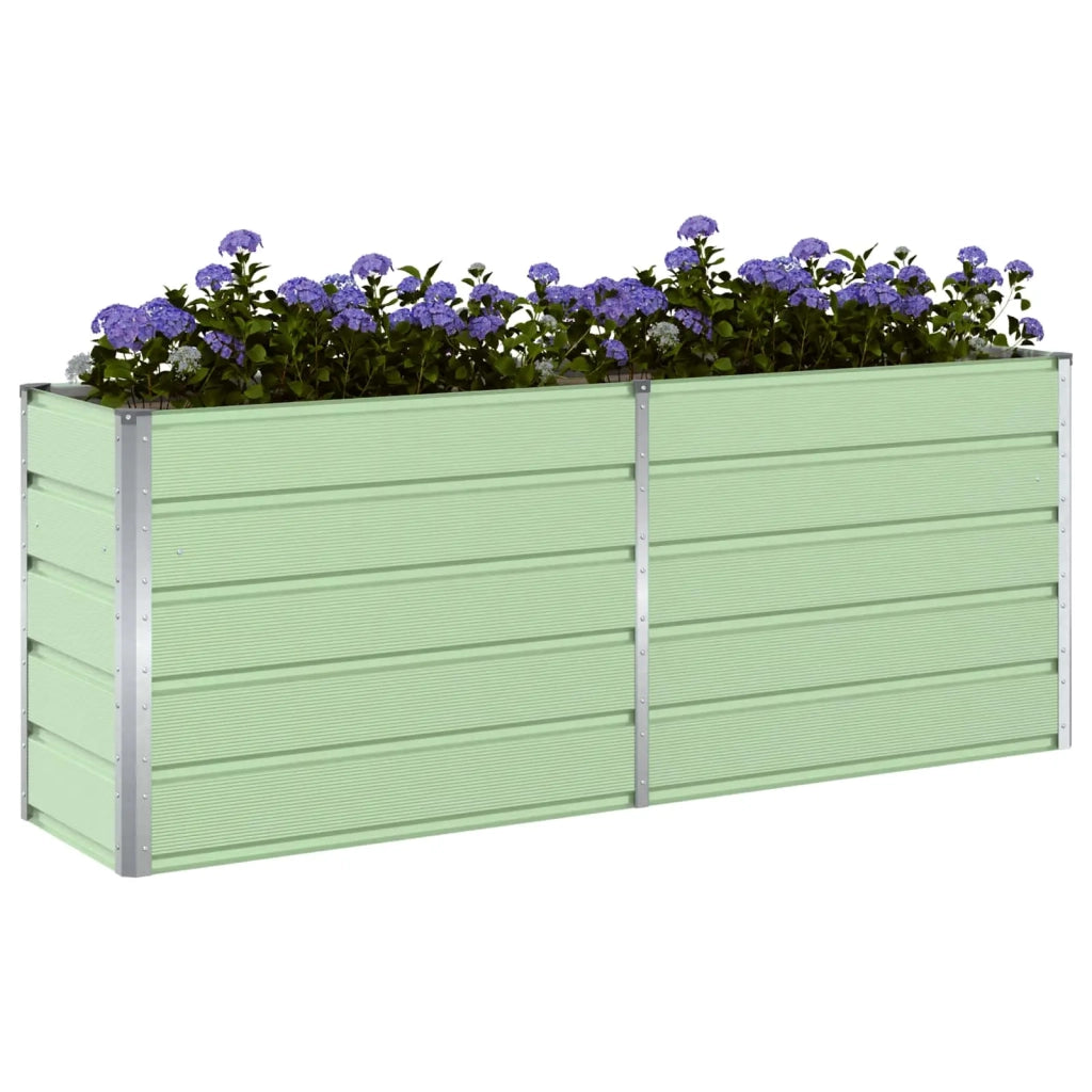 Fioriera Verde Pastello 195 x 50 x 77 cm Acciaio zincato 42018257