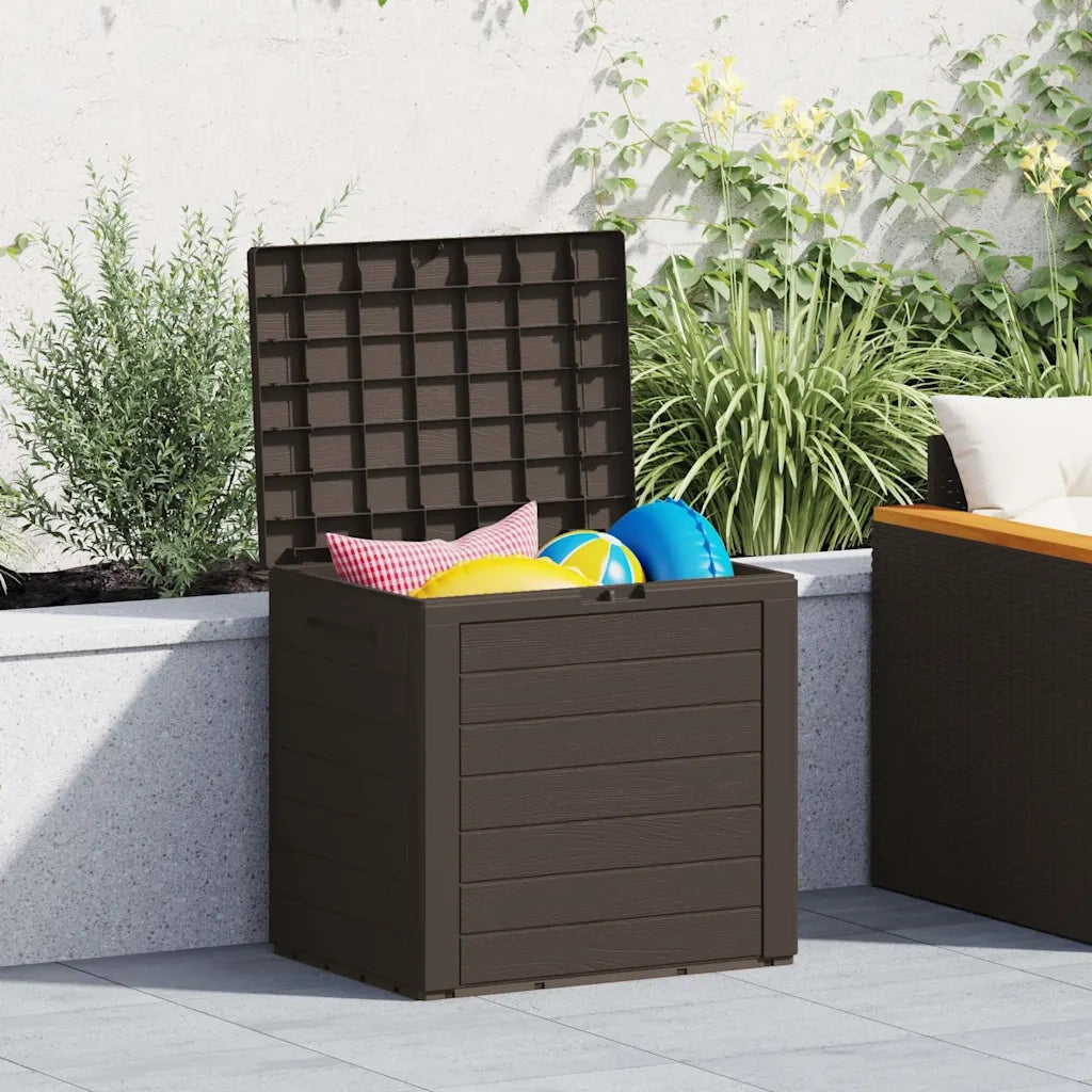Baule da Giardino Marrone 58,5x46x55 cm in Polipropilene CFW3046831
