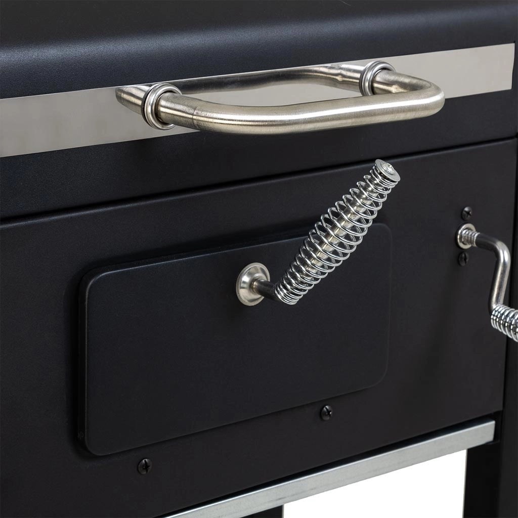 Carrello barbecue in metallo nero 98x48x96h cm