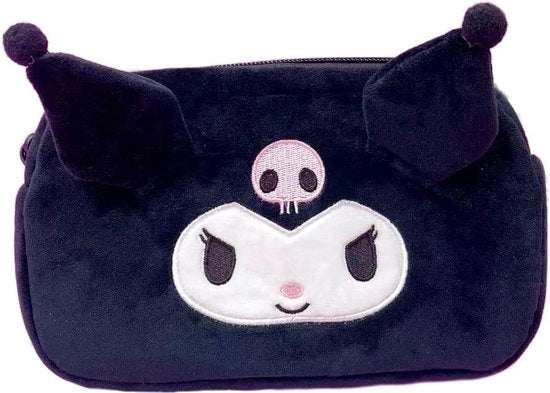 Etui a pennarelli cartoon per bambine con contenitore per fogli e pennarelli pluche cartoon per tavolo di trucco