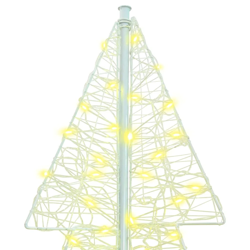 Albero di Natale | Decorazioni natalizie con 240 LED Bianco caldo 180 cm Acrilico