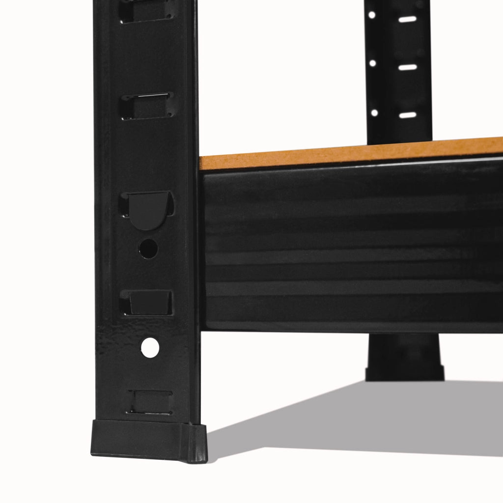Brace 120 - Scaffale per carichi pesanti, in metallo e MDF, con 5 ripiani regolabili 180x120x40 cm