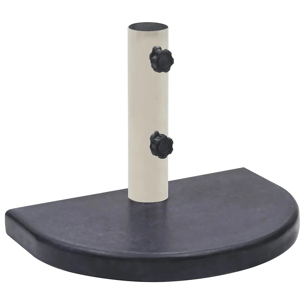 Base per Ombrellone Nera 40x28x4 cm in Granito