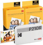 Stampante fotografico portatile 4PASS con pacchetto e 68 fogli - Compatta e alta qualità