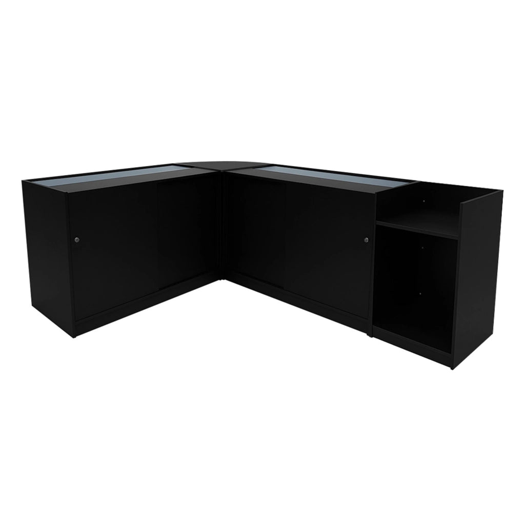 Set Banconi LED Astro Nero K1200 LM60 TB60 Vetrina Negozio con Chiavi