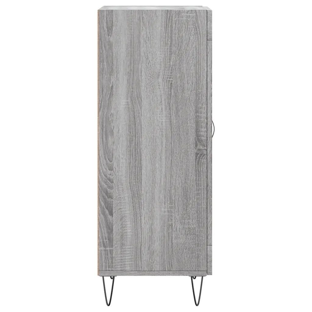 Credenza Grigio Sonoma 34,5x34x90 cm in Legno Multistrato