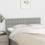 Testiera Grigio Chiaro 144x5x78/88 cm in Tessuto 346456