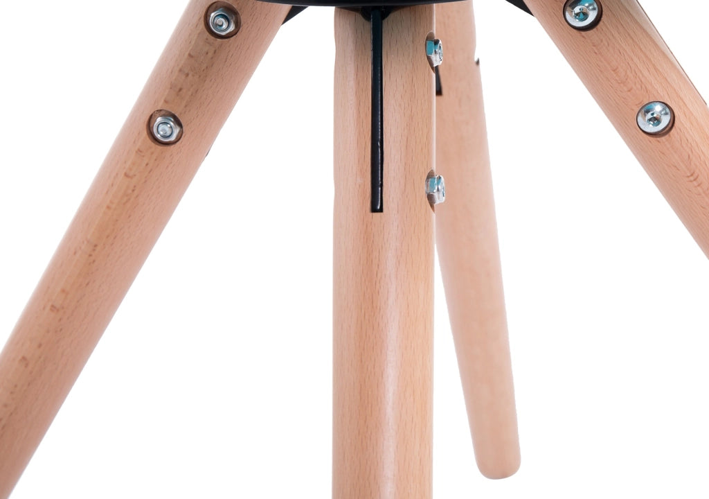 Sedia visitatore Laval in similpelle gambe tonde natura,marrone