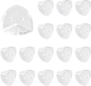 Sostegno angolare trasparente 16 pezzi - 3-galetti supporto rettangolare - angolo per scatola da vetrina - 23 mm x 23 mm