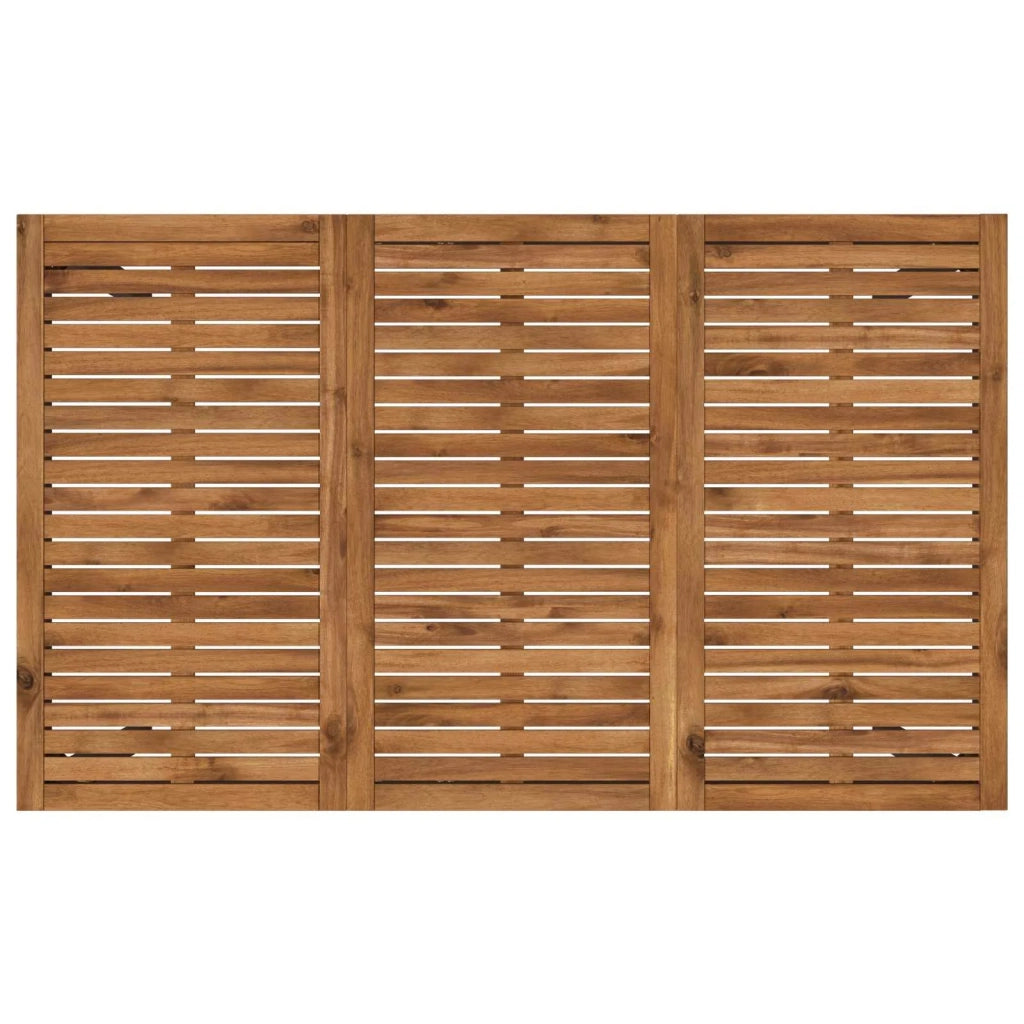 Tavolo Bar da Giardino Naturale e Nero 147 x 88,5 x 105 cm 901349