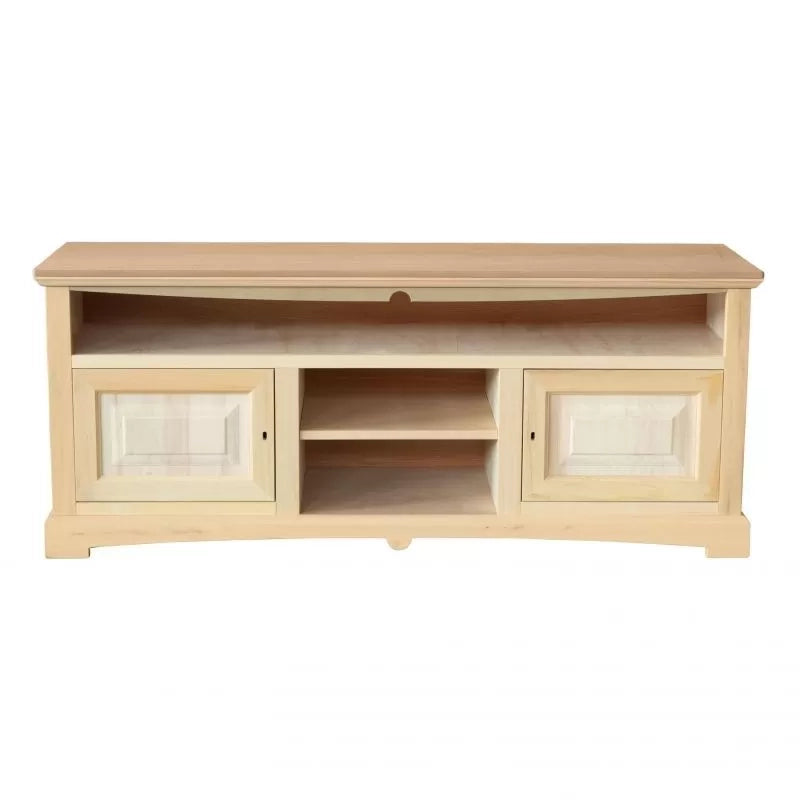 Porta tv 2 porte 3 vani a giorno legno grezzo 170x46x69 - Mobili 2G