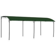 Gazebo 6 x 3 x 2,55 m Verde Tessuto e Alluminio 180 gsm
