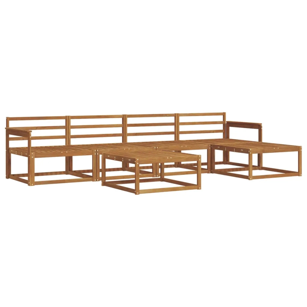 Set di divani da esterno 6 pcs Naturale