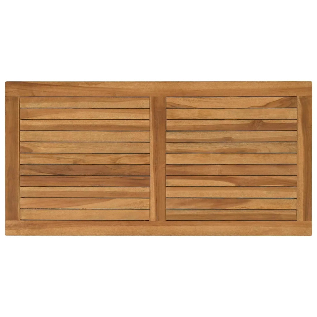 Piano del tavolo Rettangolare Legno di teak solido Naturale 42033167
