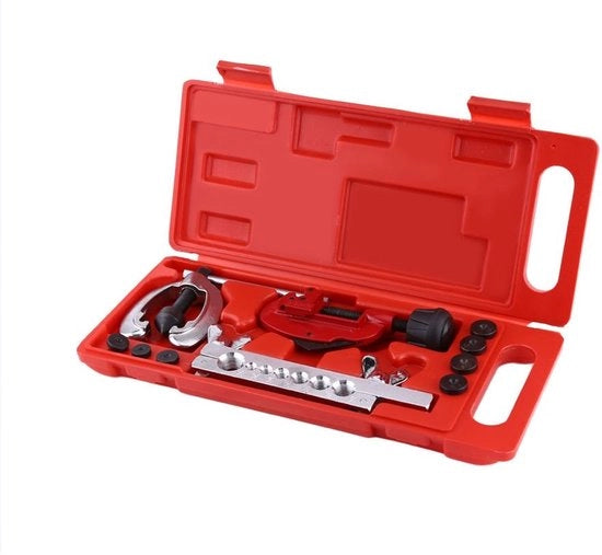 Kit di riparazione per tubi - Set di attrezzi con taglierino - 10 pezzi - Set di riparazione - Adatto per tubi - Incluso saldatore per tubi