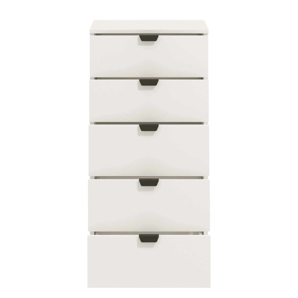 cassettiera moderna 5 cassetti cm 45x40x95 h - PLUS