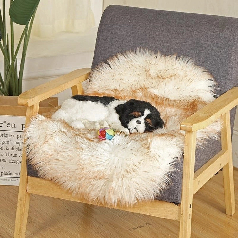 Trade Shop - Tappeto Finta Pelliccia Sintetica Per Animali Soggiorno Camera Lavabile 40x60cm -