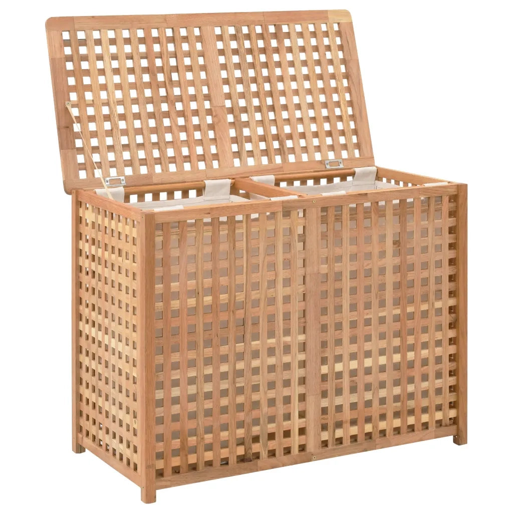 Portabiancheria 87,5x46x67 cm in Legno Massello di Noce 247604