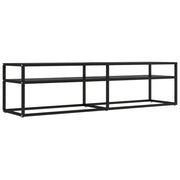 Mobile TV multimediale scaffale TV mobile TV sala da pranzo soggiorno camera da letto 160 x 40 x 40,5 cm vetro temperato nero 02_0026074