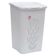 PORTABIANCHERIA 'TRAFORATO' Lt. 50 cm 37 x  37 x  H 56 bianco  - STEFANPLAST
