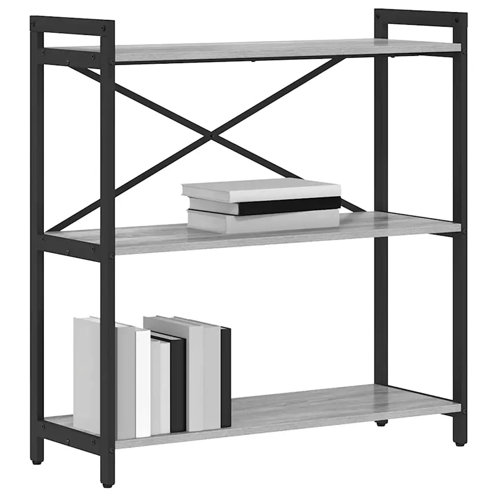 Libreria Grigio sonoma 80 x 30 x 85 cm Legno multistrato 868428