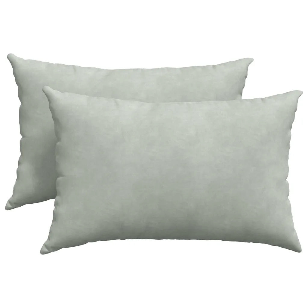 Cuscini da Divano 2 pcs Grigio chiaro 60 x 40 cm 42013670
