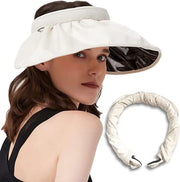 Cappello Solare Opportuno - Fodero - Portatile - Leggero - Respirante - Mare/Vacanze - Altezza Cappello 14cm - Circonferenza 54-58cm - Cappello per Protezione Solare