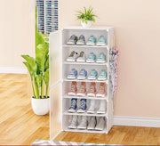 scarpiera Organizzatore per Armadietto per Scarpe, Scarpiera Multifunzionale Modulare a Cubo per Risparmiare Spazio, per Ingresso Camera da Letto per Tutti i Tipi di Scarpe, Abbigliamento, Diviso