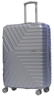 Trolley Valigia Grande Rigida in ABS 4 Ruote TSA Ravizzoni Calipso Silver