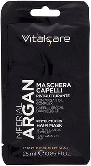 VITALCARE MASCHERA MONOUSO PER CAPELLI RISTRUTTURANTE CON OLIO DI ARGAN