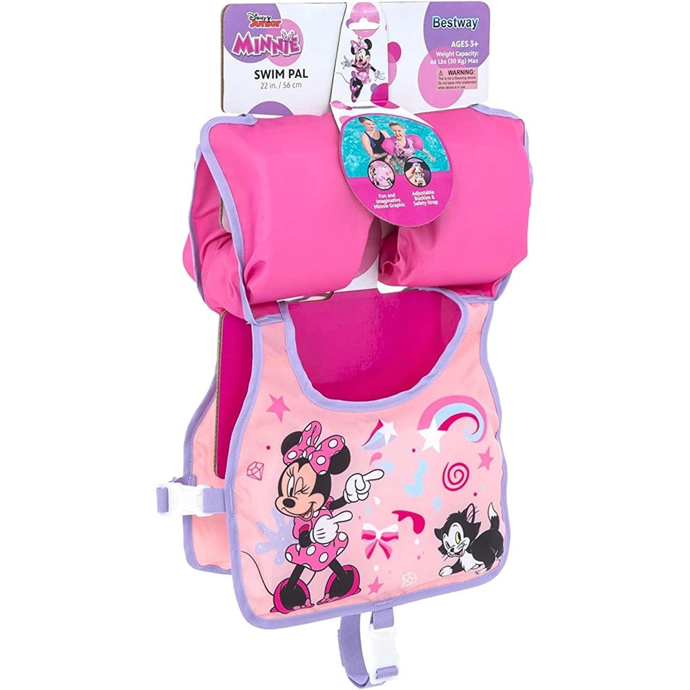 Trade Shop - Giubbotto Giubbetto Salvagente Gilet Nuoto Swim Pal Minnie Per Bambine 3-6 Anni 9101a -